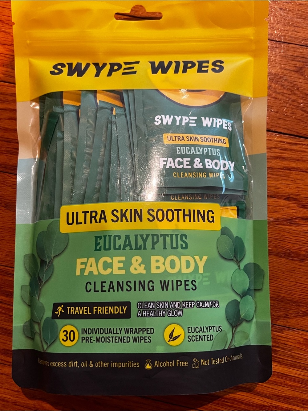 Swype Wipes Eucalyptus Face & Body Cleansing Wipes